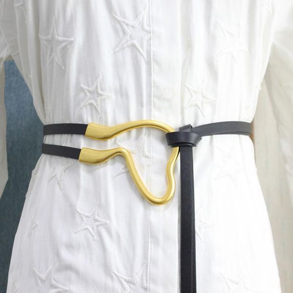 belts chntensho pu leather gold buckle curve belt suit dress waist ins european and waistband, Black;brown
belts chntensho pu leather gold buckle curve belt suit dress waist ins european and waistband, Black;brown
