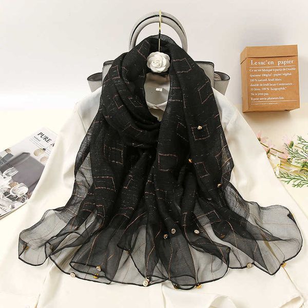 fashion korean version nail bead gold wire geometric silk wool blended scarf air conditioning shawl, Blue;gray
fashion korean version nail bead gold wire geometric silk wool blended scarf air conditioning shawl, Blue;gray