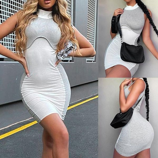 casual dresses block color package hip dress sleeveless turtleneck streetwear women elastic activity mini, Black;gray
casual dresses block color package hip dress sleeveless turtleneck streetwear women elastic activity mini, Black;gray