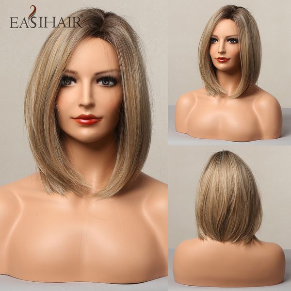 brown to blonde wigs for women wigs synthetic hair wig natural straight heat resistant wigs, Black
brown to blonde wigs for women wigs synthetic hair wig natural straight heat resistant wigs, Black