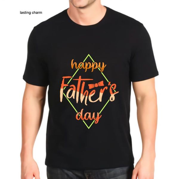 men's t-shirts lasting charm fashion printed shi happy father's day t people loose makeup, White;black
men's t-shirts lasting charm fashion printed shi happy father's day t people loose makeup, White;black