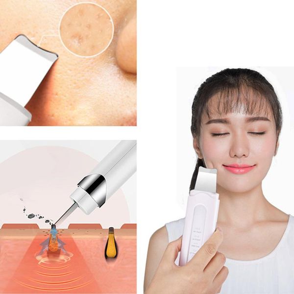 ultrasonic facial skin scrubber cleaner ion blackhead remover peeling shovel cleaner facial massager care tools 
ultrasonic facial skin scrubber cleaner ion blackhead remover peeling shovel cleaner facial massager care tools