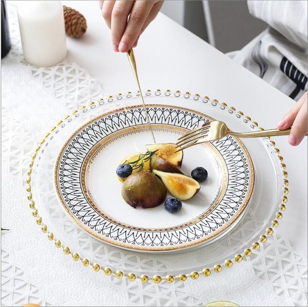 dishes & plates nordic light luxury ceramic plate household round glass steak salad wedding decoration tableware set
dishes & plates nordic light luxury ceramic plate household round glass steak salad wedding decoration tableware set