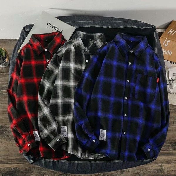 men's casual shirts autumn camisa masculina streetwear holiday formal turn-down collar full dress mens plaid men long sleeve shirt, White;black
men's casual shirts autumn camisa masculina streetwear holiday formal turn-down collar full dress mens plaid men long sleeve shirt, White;black