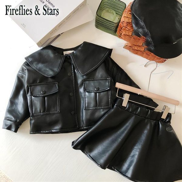 autumn winter girls 2 pcs set baby pu jacket + skirt kids suits children clothes fashion faux leather big collar velvet 1 to 9 y, White
autumn winter girls 2 pcs set baby pu jacket + skirt kids suits children clothes fashion faux leather big collar velvet 1 to 9 y, White