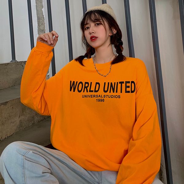 2021 new autumn loose all-match letter printed round neck sweatshirt women drop shoulder sleeves fashion streetwear y6cw, Black
2021 new autumn loose all-match letter printed round neck sweatshirt women drop shoulder sleeves fashion streetwear y6cw, Black