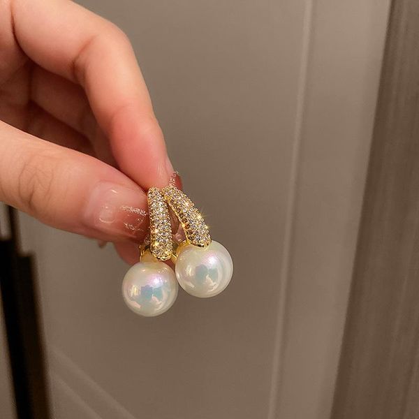 hoop & huggie real gold plated pearl earrings for women shiny cubic zirconia anniversary party gift jewelry wholesale, Golden;silver
hoop & huggie real gold plated pearl earrings for women shiny cubic zirconia anniversary party gift jewelry wholesale, Golden;silver