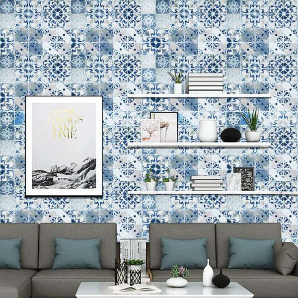 balcony mosaic imitation tile wallpapers blue self-adhesive wallpaper kitchen oil proof bathroom toilet waterproof wall sticker
balcony mosaic imitation tile wallpapers blue self-adhesive wallpaper kitchen oil proof bathroom toilet waterproof wall sticker