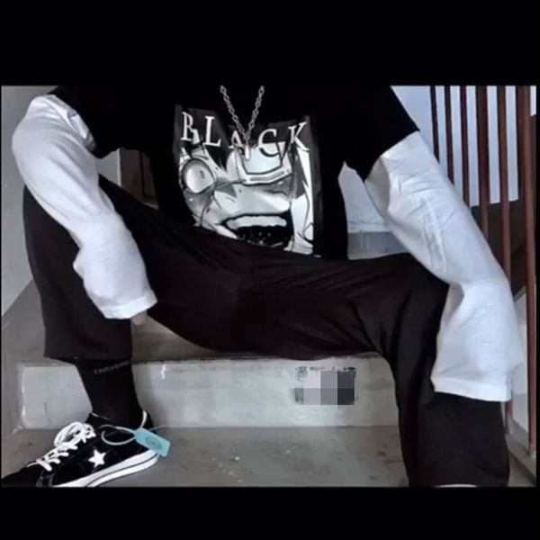 2021 new harajuku retalhos homens hip hop dos desenhos animados tshirt streetwear solto punk moda casal japo oversize t camisa gzgm, White;black
2021 new harajuku retalhos homens hip hop dos desenhos animados tshirt streetwear solto punk moda casal japo oversize t camisa gzgm, White;black