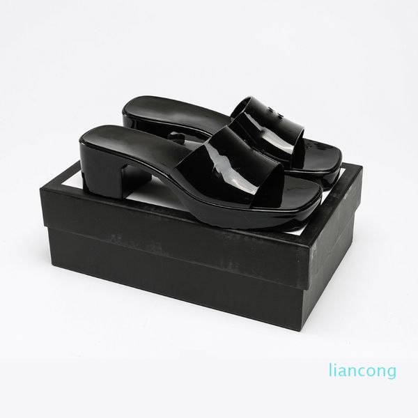 women slippers high heels rubber slide sandal black white yellow red blue pink green platform slipper chunky 2.4 heel height shoes
women slippers high heels rubber slide sandal black white yellow red blue pink green platform slipper chunky 2.4 heel height shoes