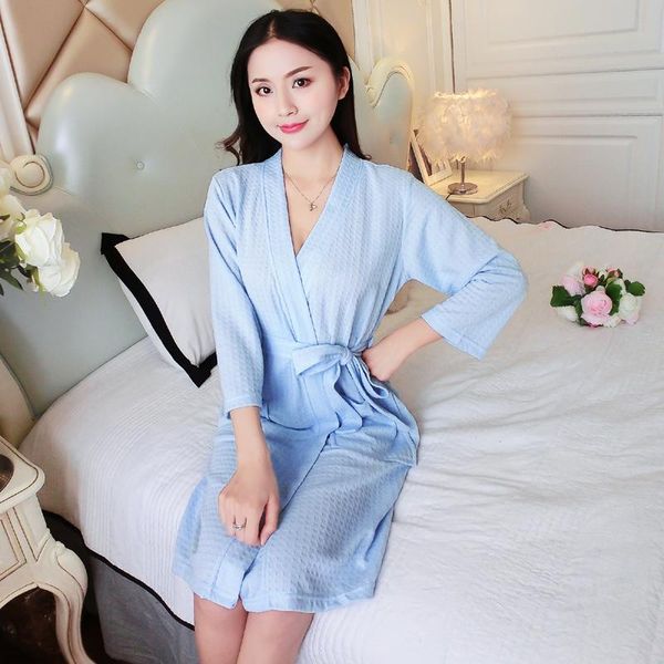 women's sleepwear el cotton bathrobe bubble spring men and women summer thin couples waffle beauty salon robe, Black;red
women's sleepwear el cotton bathrobe bubble spring men and women summer thin couples waffle beauty salon robe, Black;red