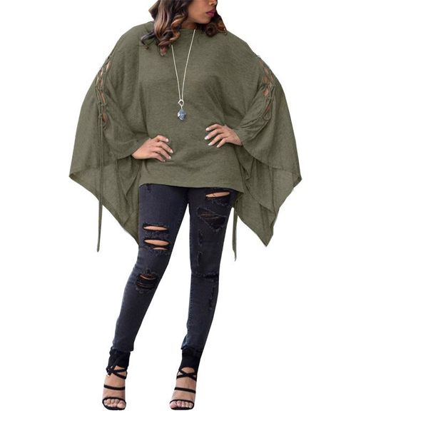 women's t-shirt bambooboy o neck batwing sleeve lace up loose cover smock casual shirt solid tees zl956, White
women's t-shirt bambooboy o neck batwing sleeve lace up loose cover smock casual shirt solid tees zl956, White