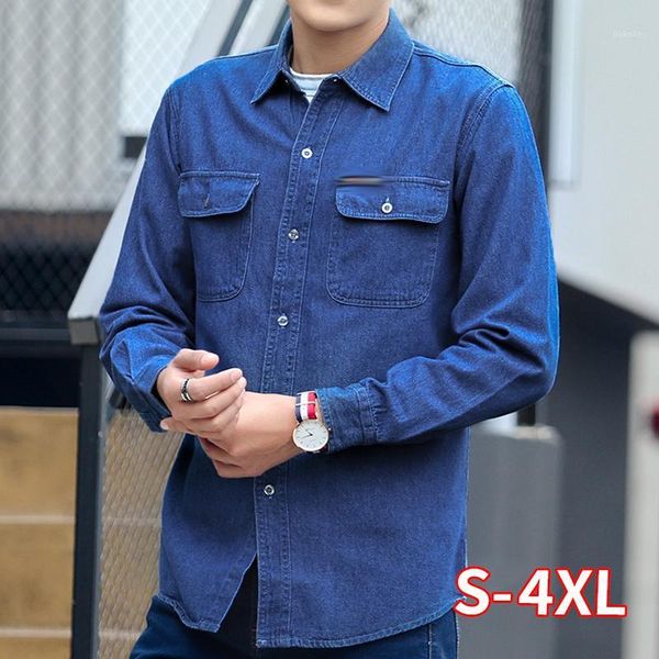 2020 spring autumn denim shirt men long sleeve blue sunscreen work clothes plus size 4xl fashion cotton shirt1, White;black
2020 spring autumn denim shirt men long sleeve blue sunscreen work clothes plus size 4xl fashion cotton shirt1, White;black