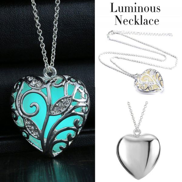 chains 2021 glowing heart necklace hollow leaves design luminous alloy neck pendant jewelry gift for girls women nov99, Silver
chains 2021 glowing heart necklace hollow leaves design luminous alloy neck pendant jewelry gift for girls women nov99, Silver