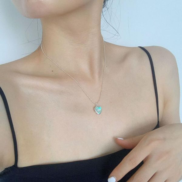 pendant necklaces necklace for women minority designer heart-shaped cat's eye luxury delicate sweet aurora love clavicle chain neck, Silver
pendant necklaces necklace for women minority designer heart-shaped cat's eye luxury delicate sweet aurora love clavicle chain neck, Silver