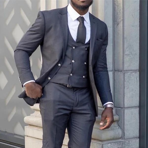 men's suits & blazers handsome mens 3 pieces groom wedding tuxedos tailor made classic double breasted vests costume homme (jaket+vest+, White;black
men's suits & blazers handsome mens 3 pieces groom wedding tuxedos tailor made classic double breasted vests costume homme (jaket+vest+, White;black