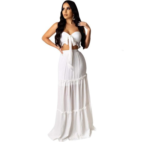 2021 new solid color strapless tank mopping skirt women suit selling european and american fashion two-piece set 7ft3, Black;gray
2021 new solid color strapless tank mopping skirt women suit selling european and american fashion two-piece set 7ft3, Black;gray