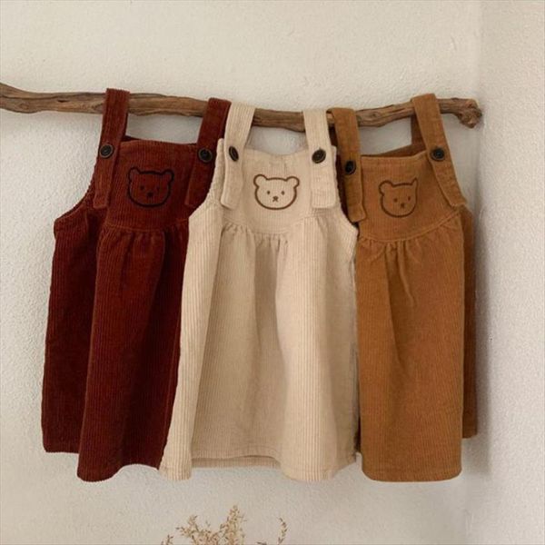 spring fashion kids girls girl dresses corduroy casual sleeveless square collar cute bear all match princess, Red;yellow
spring fashion kids girls girl dresses corduroy casual sleeveless square collar cute bear all match princess, Red;yellow