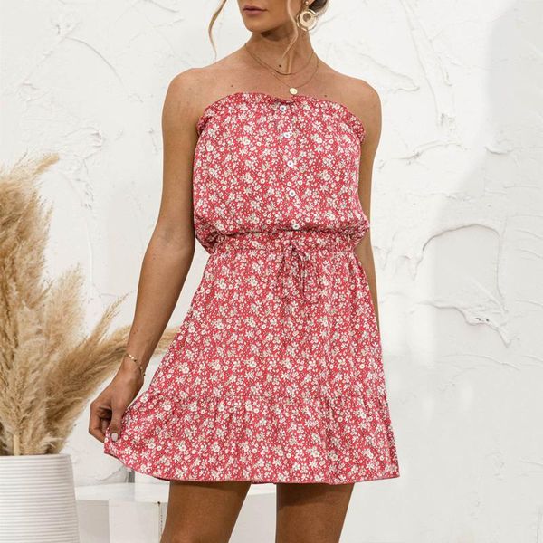 casual dresses women's summer chest wrapped cake dress beach button floral printed strapless mini sleeveless slash neck robe, Black;gray
casual dresses women's summer chest wrapped cake dress beach button floral printed strapless mini sleeveless slash neck robe, Black;gray