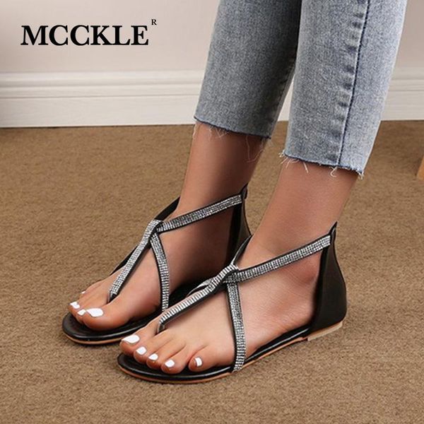 sandals mcckle women crystal clip toe flat ladies rome summer beach shoes narrow band leather female footwear plus size, Black
sandals mcckle women crystal clip toe flat ladies rome summer beach shoes narrow band leather female footwear plus size, Black
