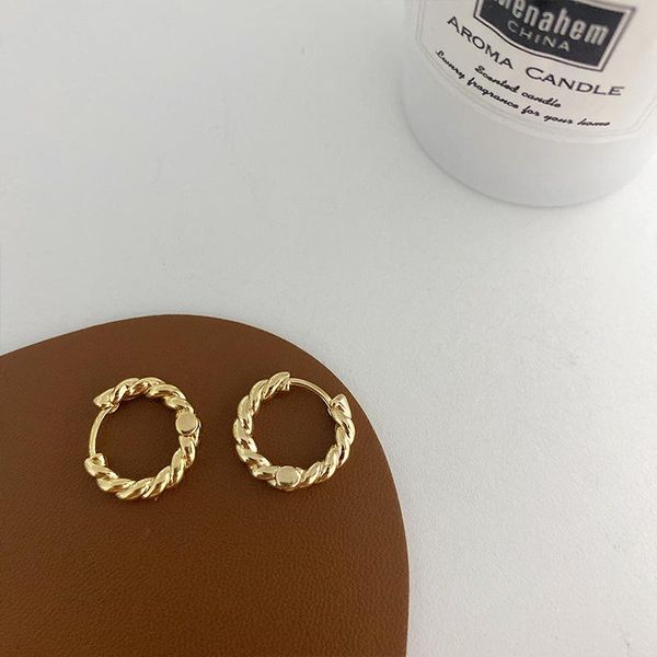 hoop & huggie allme minimalist gold color twist rope round metallic earrings for women ladies oorbellen unique design accessories, Golden;silver
hoop & huggie allme minimalist gold color twist rope round metallic earrings for women ladies oorbellen unique design accessories, Golden;silver