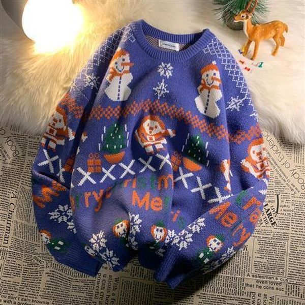 women's sweaters autumn winter sweater women men thickening christmas couple thick pullover embroidered sweaters male fashion loos, White;black
women's sweaters autumn winter sweater women men thickening christmas couple thick pullover embroidered sweaters male fashion loos, White;black