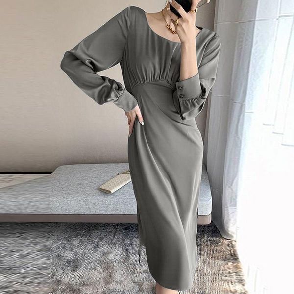 casual dresses stylish robe zanzea women evening party sundress elegant satin solid dress long sleeve side slit vestidos oversized, Black;gray
casual dresses stylish robe zanzea women evening party sundress elegant satin solid dress long sleeve side slit vestidos oversized, Black;gray