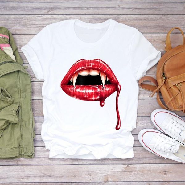 women cartoon mouth scary printed halloween fashion print lady t-shirts womens graphic t shirt ladies female tee t-shirt, White
women cartoon mouth scary printed halloween fashion print lady t-shirts womens graphic t shirt ladies female tee t-shirt, White