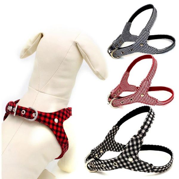 double layer canvas puppy dog vest harness leash lead check stripe chest strap for chihuahua tactic walk training belt
double layer canvas puppy dog vest harness leash lead check stripe chest strap for chihuahua tactic walk training belt