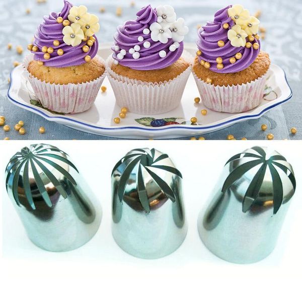 cake tools 3 pcs large cream nozzle pastry stainless steel icing piping tips set cakes decorating baking
cake tools 3 pcs large cream nozzle pastry stainless steel icing piping tips set cakes decorating baking
