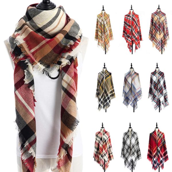 autumn and winter cashmere like double-sided colorful plaid square scarf women's shawl, Blue;black
autumn and winter cashmere like double-sided colorful plaid square scarf women's shawl, Blue;black