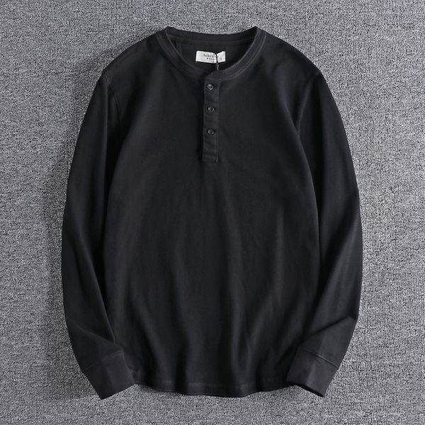 2021 new arrival american style henry collar men's long sleeve t-shirt fashion youth base coat shirt 0733 skt4, White;black
2021 new arrival american style henry collar men's long sleeve t-shirt fashion youth base coat shirt 0733 skt4, White;black