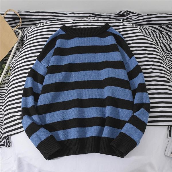 men's sweaters autumn winter striped knitted sweater women casual oversized pullovers boys harajuku loose warm jumper streetwear, White;black
men's sweaters autumn winter striped knitted sweater women casual oversized pullovers boys harajuku loose warm jumper streetwear, White;black