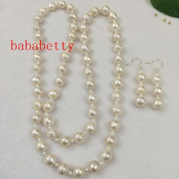 earrings & necklace huge natural 10-11 mm australia seas south white pearl 30 " and set, Silver
earrings & necklace huge natural 10-11 mm australia seas south white pearl 30 " and set, Silver