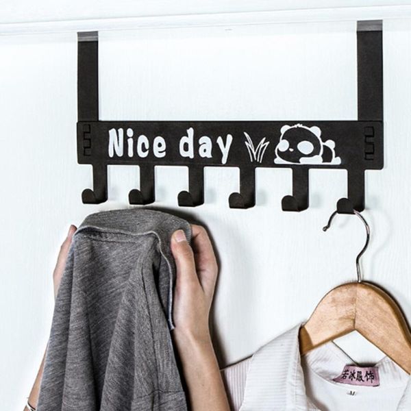 hooks & rails six-row carbon steel hook door-back traceless clothes hanger kitchen bedroom door rack towel holder household tool
hooks & rails six-row carbon steel hook door-back traceless clothes hanger kitchen bedroom door rack towel holder household tool