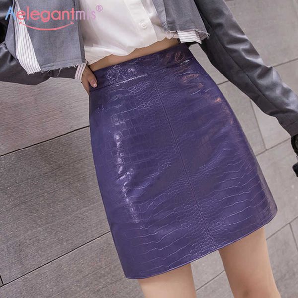 aelegantmis korean faux leather skirts women high waist mini casual vintage pu streetwear female 5 colors fashion 210607, Black
aelegantmis korean faux leather skirts women high waist mini casual vintage pu streetwear female 5 colors fashion 210607, Black