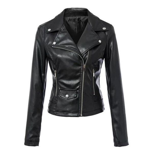 women's jackets visnxgi pu leather jacket zipper decoration autumn fashion street women short washed black ladies basic coat good quali, Black;brown
women's jackets visnxgi pu leather jacket zipper decoration autumn fashion street women short washed black ladies basic coat good quali, Black;brown