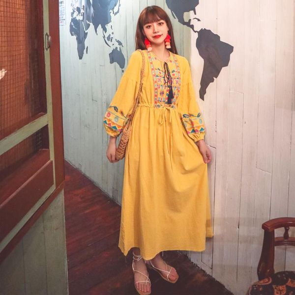 casual dresses video scene shooting yunnan tibet travel set embroidery national wind nine points sleeve cotton and linen loose dress, Black;gray
casual dresses video scene shooting yunnan tibet travel set embroidery national wind nine points sleeve cotton and linen loose dress, Black;gray