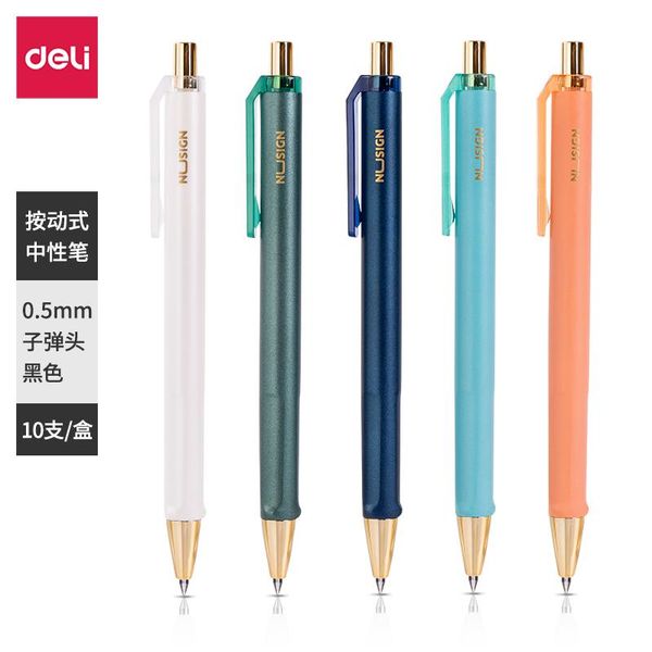 deli gel pen retractable 0.5mm fine point black pens high grade smooth writing for office and school supplies stationery
deli gel pen retractable 0.5mm fine point black pens high grade smooth writing for office and school supplies stationery