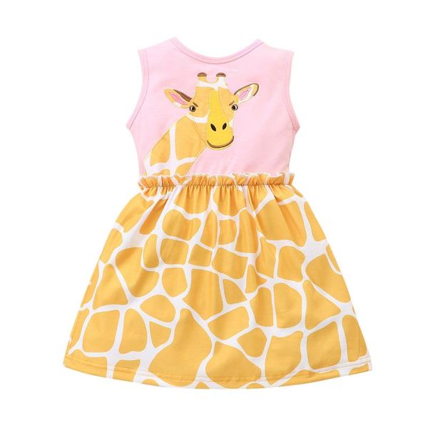 girl's dresses toddler kids baby girl summer dress sleeveless cartoon giraffe print princess clothes costume vestidos de verano#30, Red;yellow
girl's dresses toddler kids baby girl summer dress sleeveless cartoon giraffe print princess clothes costume vestidos de verano#30, Red;yellow