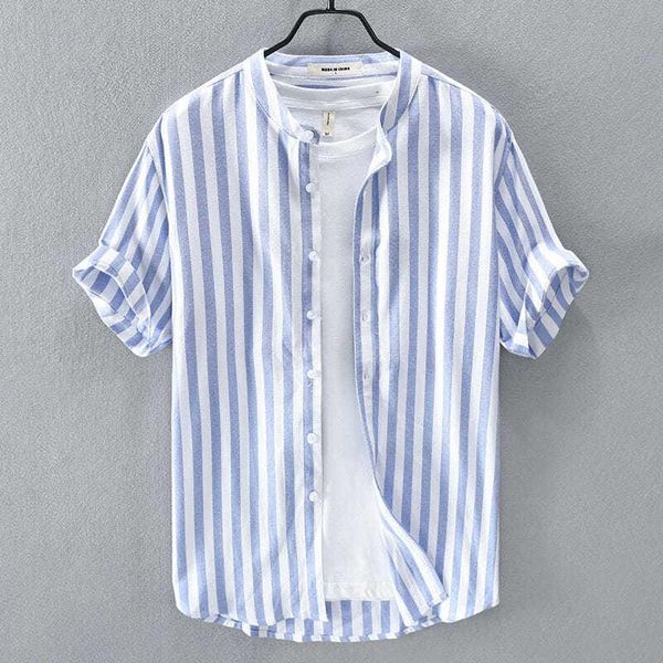 men's casual shirts summer japanese leisure vertical striped short-sleeved shirt men 's trendy outerwear clothes wear top, White;black
men's casual shirts summer japanese leisure vertical striped short-sleeved shirt men 's trendy outerwear clothes wear top, White;black