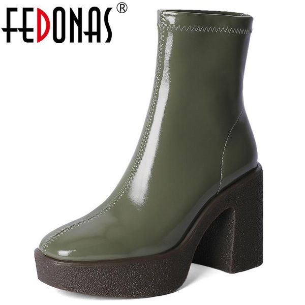 boots fedonas round toe platform shoes woman winter arrival high heels ankle for women vintage party basic, Black
boots fedonas round toe platform shoes woman winter arrival high heels ankle for women vintage party basic, Black
