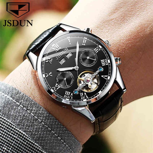 jsdun automatic movement men brand luxury leather mechanical es sport waterproof watch men relogio masculin, Slivery;brown
jsdun automatic movement men brand luxury leather mechanical es sport waterproof watch men relogio masculin, Slivery;brown