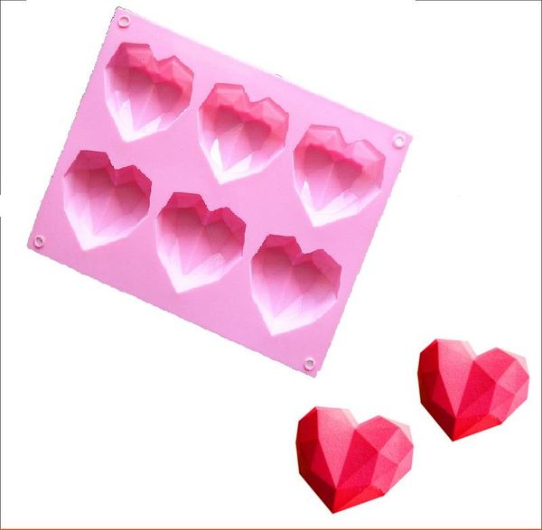 craft tools 3d diy mold diamond heart shape silicone for baking cake chocolate fondant soap candle molds pastry pudding jelly
craft tools 3d diy mold diamond heart shape silicone for baking cake chocolate fondant soap candle molds pastry pudding jelly
