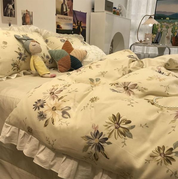 bedding sets european pastoral flower set girl,comfortable cotton twin full king home textile bed sheet pillow case quilt cover
bedding sets european pastoral flower set girl,comfortable cotton twin full king home textile bed sheet pillow case quilt cover