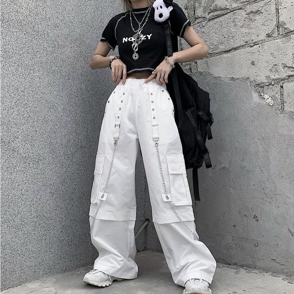 vintage wide leg pant fashion korean style plus size trousers women white streetwear high waist loose women clothing, Black;white
vintage wide leg pant fashion korean style plus size trousers women white streetwear high waist loose women clothing, Black;white