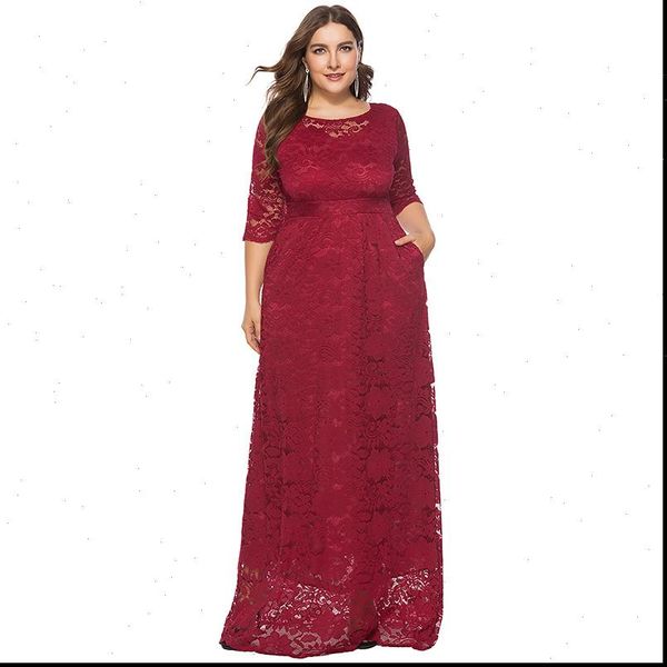 elegant women crochet lace maxi long dress o neck 3 4 sleeve side pocket prom party dress white 6xl plus size dresses, Black;gray
elegant women crochet lace maxi long dress o neck 3 4 sleeve side pocket prom party dress white 6xl plus size dresses, Black;gray