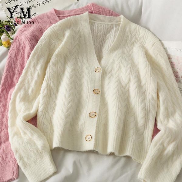 women's knits & tees yuoomuoo casual v-neck knitted cardigan women spring autumn long sleeve button female korean girl pink sweater shi, White
women's knits & tees yuoomuoo casual v-neck knitted cardigan women spring autumn long sleeve button female korean girl pink sweater shi, White