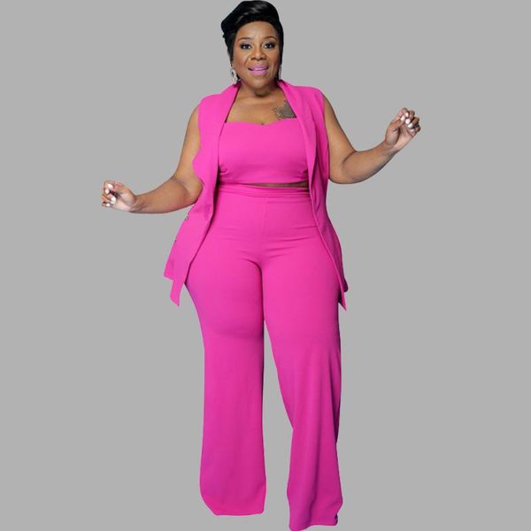 plus size tracksuits outfit sling vest+coat pants sets solid color slim office women's summer 3 piece suit 4xl wholesale drop, Black
plus size tracksuits outfit sling vest+coat pants sets solid color slim office women's summer 3 piece suit 4xl wholesale drop, Black