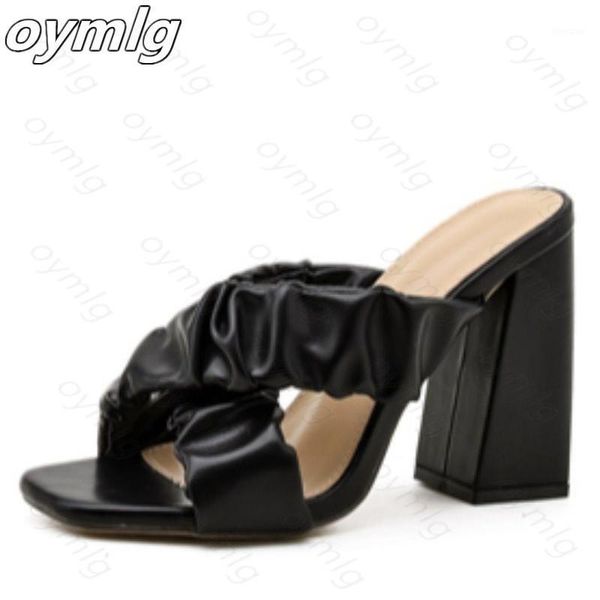 slippers pleated ladies summer fashion party high heels shoes gladiator slides sandals women size 41 42 431, Black
slippers pleated ladies summer fashion party high heels shoes gladiator slides sandals women size 41 42 431, Black